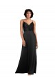 Full Length V-Neckline Formal Silky Satin Bridesmaid Dress / Prom Dress with Spaghetti Straps Brisbane