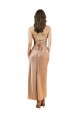 Cowl Neck Formal Silky Satin Midi Length Bridesmaid Dress / Cocktail Prom Dress Low Back Brisbane