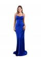 Open Back Cowl Neck Long Formal Silky Satin Bridesmaid Dress / Prom Dress Brisbane