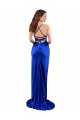 Open Back Cowl Neck Long Formal Silky Satin Bridesmaid Dress / Prom Dress Brisbane