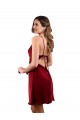 Midi Length Cowl Neck Formal Silky Satin Short Cocktail Bridesmaid Dress / Prom Dress Brisbane