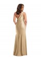 One Shoulder Asymmetrical Cowl Back Formal Silky Satin Mermaid Bridesmaid Dress / Prom Dress Brisbane
