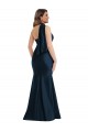 Scarf Neck One Shoulder Formal Silky Satin Mermaid Bridesmaid Dress / Prom Dress with Front Slit Brisbane
