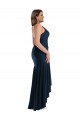 Pleated Wrap Ruffled High Low Formal Silky Satin Bridesmaid Dress / Prom Dress Brisbane