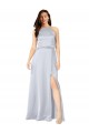 Halter Neck Formal Silky Satin Bridesmaid Dress with Strappy Back Brisbane