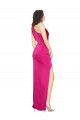 One Shoulder Long Full Length Formal Silky Satin Bridesmaid Dress / Prom Dress with Front Side Split Brisbane