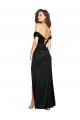 Fitted Sweetheart Neckline Formal Silky Satin Bridesmaid Dress / Prom Dress with Off the Shoulder Sleeves and High Slit Brisbane