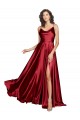 Cowl Neckline Long Formal Silky Satin Bridesmaid Dress / Prom Dress with Spaghetti Straps Brisbane