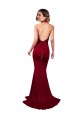 Halter Mermaid Plunge V-Neckline Open Back Bow Tie Formal Spandex Bridesmaid Dress / Prom Dress Brisbane