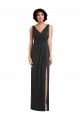 Draped Wrap Formal Maxi Spandex Bridesmaid Dress / Prom Dress with Front Slit Brisbane
