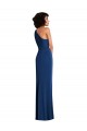 Grecian Inspired One Shoulder Twist Draped Maxi Spandex Bridesmaid Dress / Prom Dress Brisbane