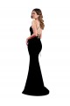 High Neck Low Criss Cross Back Formal Crepe Bridesmaid Dress / Prom Dress Brisbane