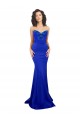 Sweetheart Flower Neckline High Neck Formal Crepe Bridesmaid Dress / Prom Dress Brisbane