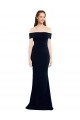 Off the Shoulder Fitted Formal Crepe Bridesmaid Dress / Prom Dress with Back Cut Out Brisbane