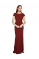 Cap Sleelves Mermaid Formal Crepe Bridesmaid Dress / Prom Dress Keyhole Back Brisbane