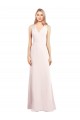 V-Neck Keyhole Back Crepe Trumpet Bridesmaid Dress / Prom Dress Brisbane