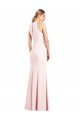 V-Neck Keyhole Back Crepe Trumpet Bridesmaid Dress / Prom Dress Brisbane