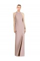 High Neck Cutout Halter Trumpet Bridesmaid Dress Brisbane