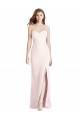 Strapless Crepe Trumpet Bridesmaid Dress / Prom Dress with Front Slit Brisbane