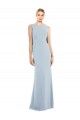 Draped Backless Crepe Bridesmaid Dress / Prom Dress with Pockets Brisbane