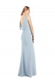 Draped Backless Crepe Bridesmaid Dress / Prom Dress with Pockets Brisbane