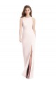 Diamond Cutout Back Trumpet Bridesmaid Dress / Prom Dress with Front Slit Brisbane