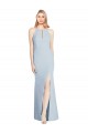 Full Length Sleeveless Halter Bridesmaid Dress / Prom Dress with Keyhole Back Brisbane