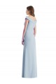 Romantic Off the Shoulder Long Maxi Bridesmaid Dress with Side Slit Brisbane