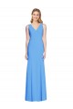 Flattering Trumpet Long Sleeveless Bridesmaid Dress / Prom Dress with Open Back Brisbane