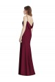 Open Cowl Back Bateau Neck Trumpet Bridesmaid Dress Brisbane
