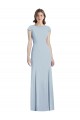 Bateau Neck Cap Sleeves Open Back Trumpet Bridesmaid Dress / Prom Dress Brisbane