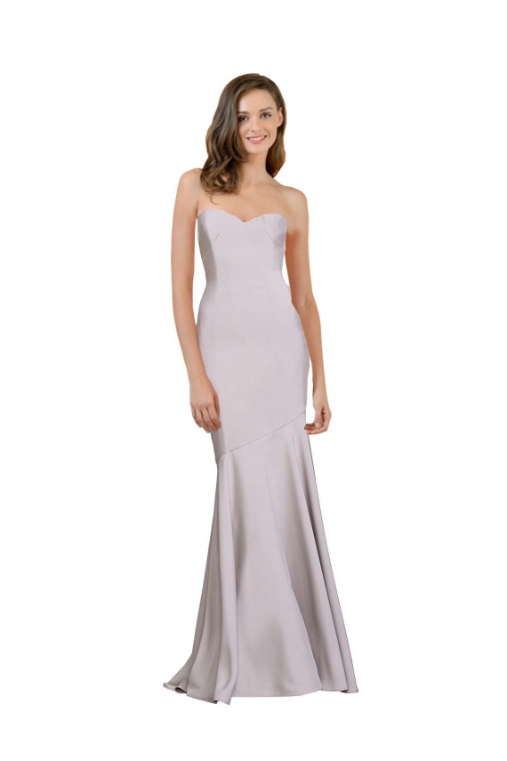 Crepe Mermaid Bridesmaid Dress / Prom Dress with Low Back Brisbane