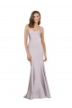 Crepe Mermaid Bridesmaid Dress / Prom Dress with Low Back Brisbane