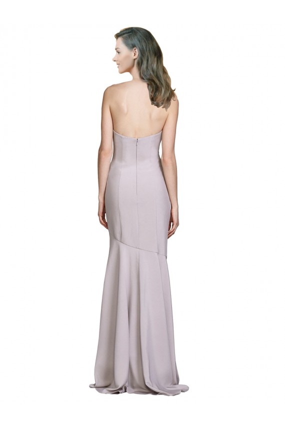 Crepe Mermaid Bridesmaid Dress / Prom Dress with Low Back Brisbane