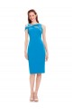 Sleeveless Formal Crepe Cocktail Dress / Homecoming Dress with Keyhole Off The Shoulder Detailing Brisbane