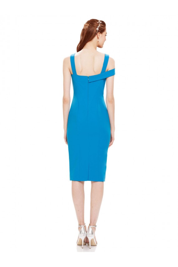 Sleeveless Formal Crepe Cocktail Dress / Homecoming Dress with Keyhole Off The Shoulder Detailing Brisbane
