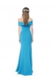 Off the Shoulder Formal Crepe Bridesmaid Dress / Prom Dress with Fitted Silhouette Brisbane