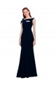 Sleeveless Formal Crepe Mermaid Bridesmaid Dress / Prom Dress with Side Slit Brisbane