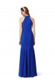 Halter V-Neck Long A-Line Formal Crepe Bridesmaid Dress / Prom Dress Brisbane