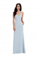 V Back Spaghetti Strap Maxi Bridesmaid Dress / Prom Dress with Pockets Brisbane