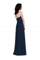 Criss Cross Back Crepe Halter Bridesmaid Dress with Pockets Brisbane