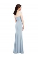 Strapless Notch Crepe Bridesmaid Dress / Prom Dress with Front Slit Brisbane