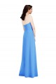 Strapless Pleated Skirt Crepe Bridesmaid Dress / Prom Dress with Pockets Brisbane