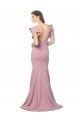 Flutter Sleeves Low V-Back High Round Neck Formal Crepe Bridesmaid Dress / Prom Dress Brisbane