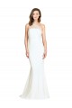 Soft Tulle Shoulder Overlay Mermaid One Shoulder Formal Crepe Bridesmaid Dress Brisbane