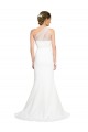 Soft Tulle Shoulder Overlay Mermaid One Shoulder Formal Crepe Bridesmaid Dress Brisbane