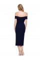 Midi Length Short Formal Crepe Bridesmaid Dress / Cocktail Prom Dress with Side Split Brisbane
