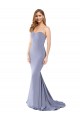 Long Strapless Sweetheart Sweep Train Formal Crepe Bridesmaid Dress / Prom Dress with Low Back Brisbane