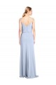 Feminine Cowl Neck Slim Floor Length Stretch Formal Crepe Bridesmaid Dress / Prom Dress Brisbane
