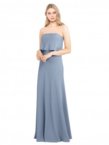 High Neck Sheath Sleeveless Stretch Formal Crepe Bridesmaid Dress / Prom Dress Brisbane